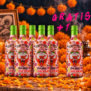 Pack Capitán Fresón Día de Muertos – Licor Crema de Fresa 5+1 Gratis