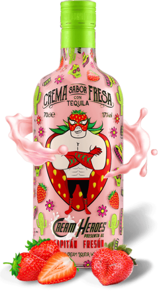 Cream Heroes, Cremas de Tequila - Crema de Tequila de Fresa
