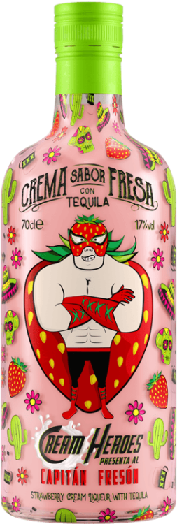 Cream Heroes, Cremas de Tequila - Crema de Tequila de Fresa
